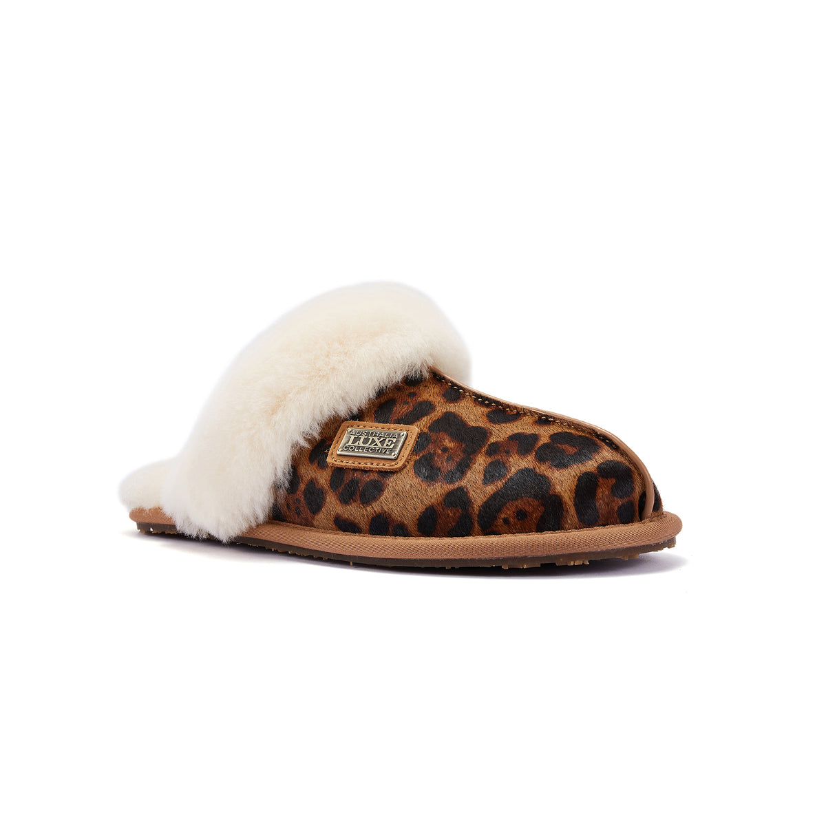 CLOSED MULE LEOPARD