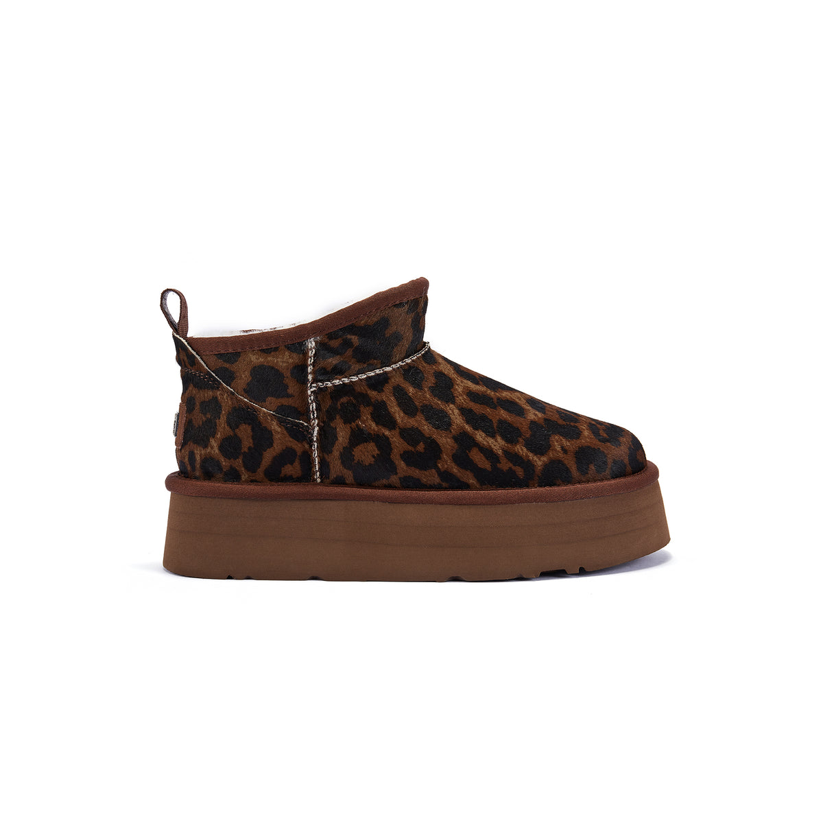 COSY ULTRA SHORT PLATFOAM DARK LEOPARD