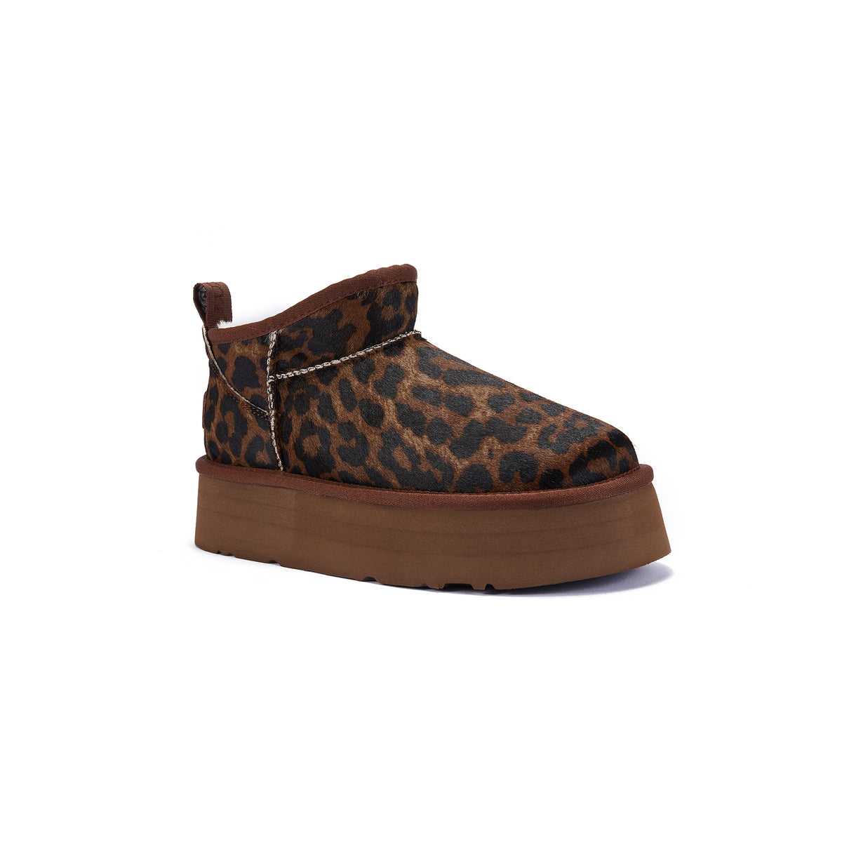 COSY ULTRA SHORT PLATFOAM DARK LEOPARD