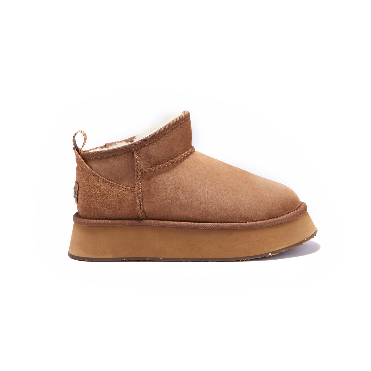 COSY ULTRA SHORT PLATFOAM CHESTNUT